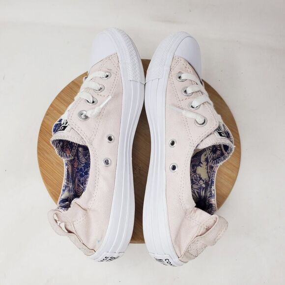 Converse Shoreline Shoes Womens 7 Light‎ Pink Slip On Sneakers Cinch Heel - Picture 9 of 12